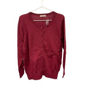 Active USA Wine Cardigan